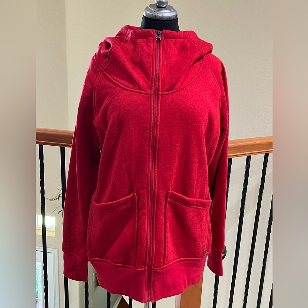 Burton JOURNEY WOMENS FLEECE SHERPA LINED RED HOODIE JACKET, SUZE XL
